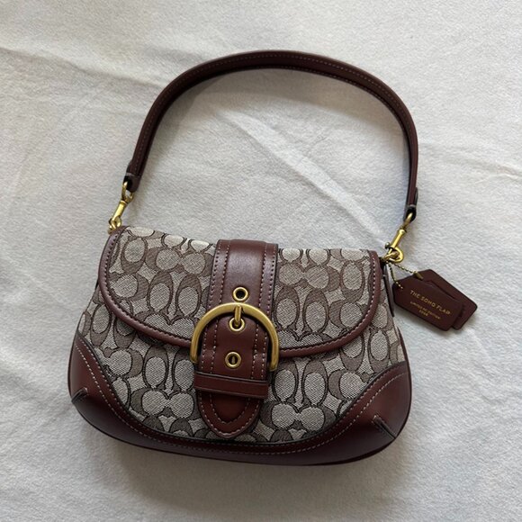 Coach Damen Tasche Signature Jacquard - Picture 1 of 12